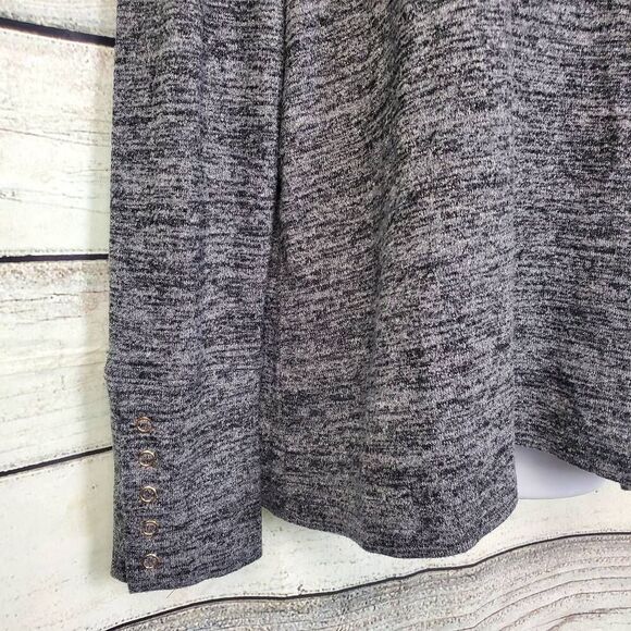 Rafaella Women’s XL Heather Gray Long Sleeve Pullover Soft Stretch Knit Top - Picture 3 of 7